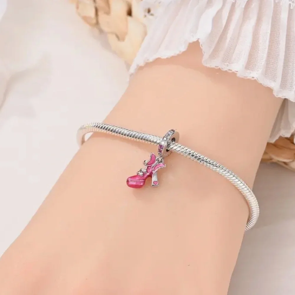 925 Stiletto Butterfly Heel Jewelry Charm-NEW